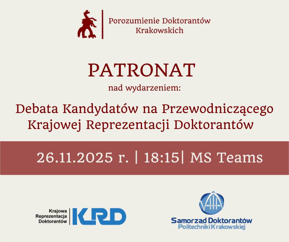 Debata kandydatów na przewodniczącego KRD