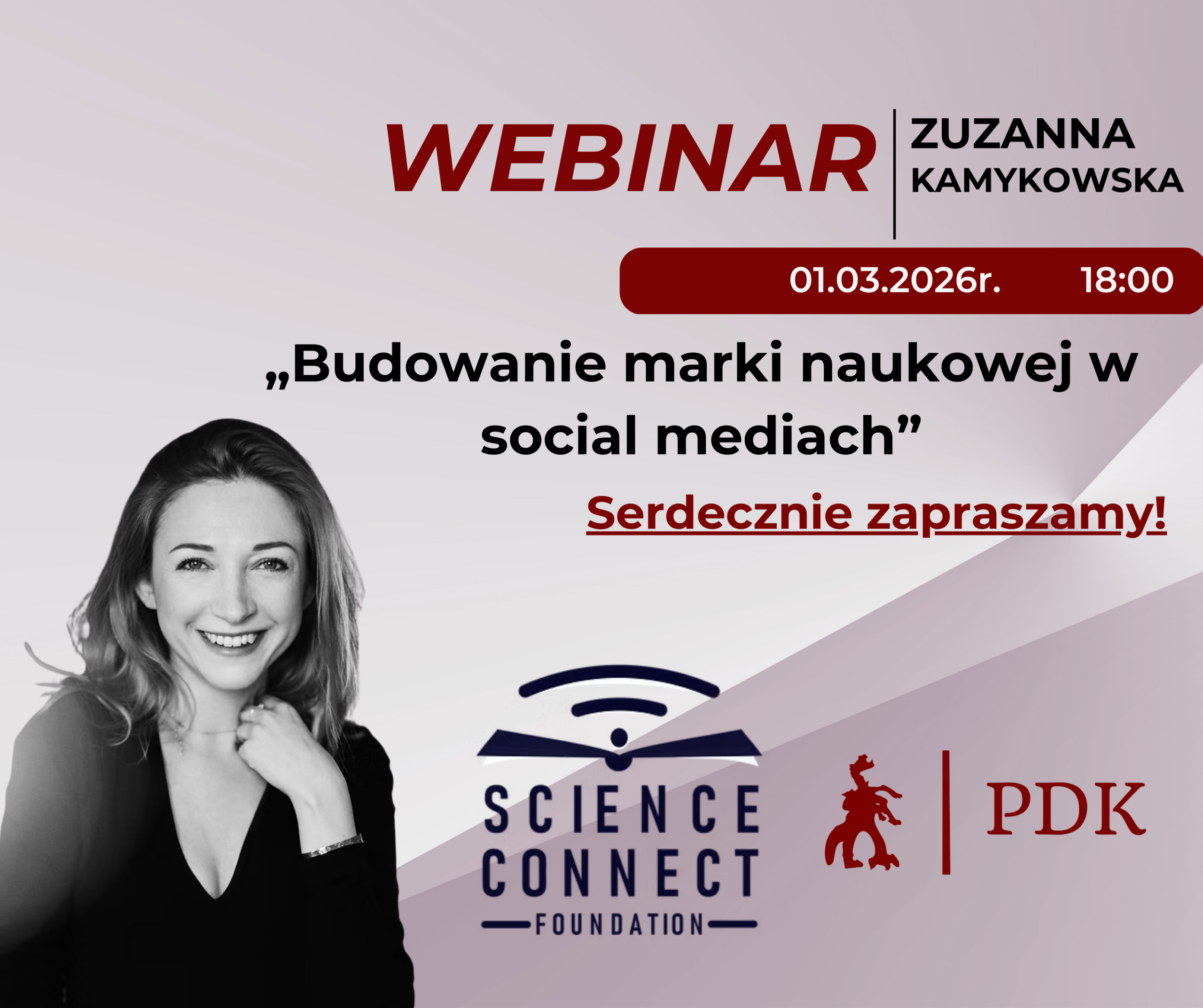 Zaproszenie na webinar „Budowanie marki naukowej w social mediach”